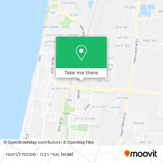 אורי רבה - סוכנות לביטוח map