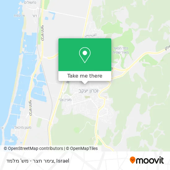Карта צימר חצר - מש' מלמד
