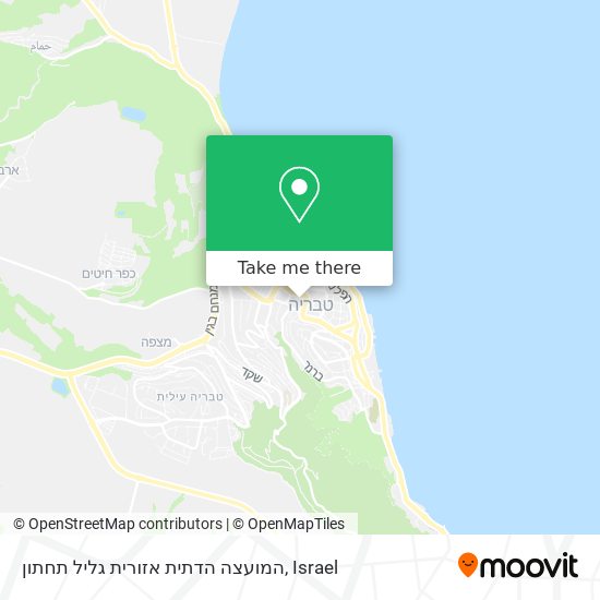 המועצה הדתית אזורית גליל תחתון map