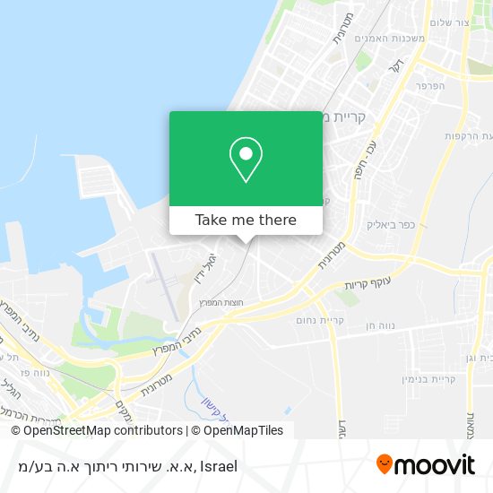 א.א. שירותי ריתוך א.ה בע/מ map