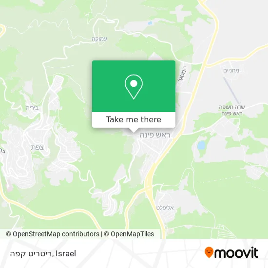 Карта ריטריט קפה