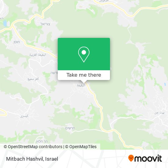 Mitbach Hashvil map