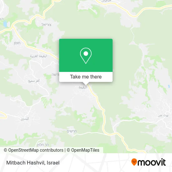 Mitbach Hashvil map