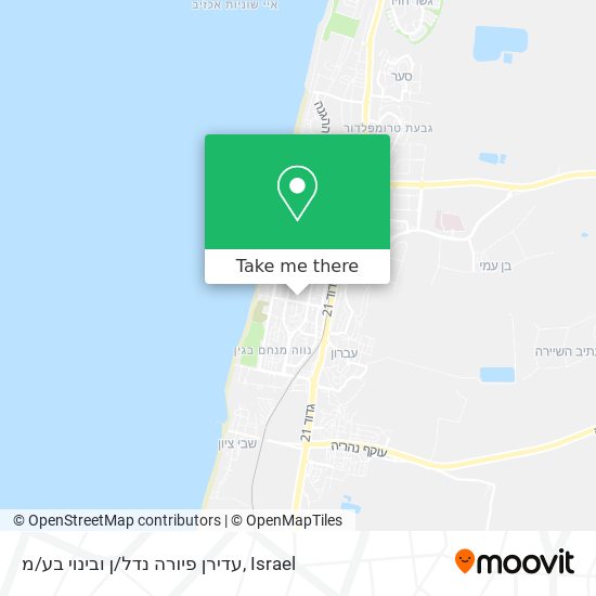 עדירן פיורה נדל/ן ובינוי בע/מ map