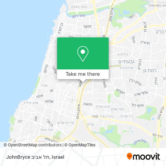 JohnBryce תל אביב map