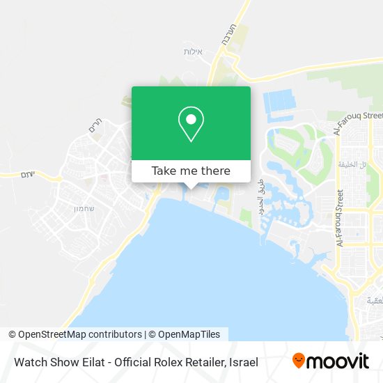 Watch Show Eilat - Official Rolex Retailer map