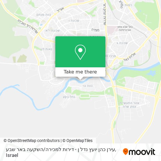 Карта עירן כהן יועץ נדל ן - דירות למכירה / השקעה באר שבע