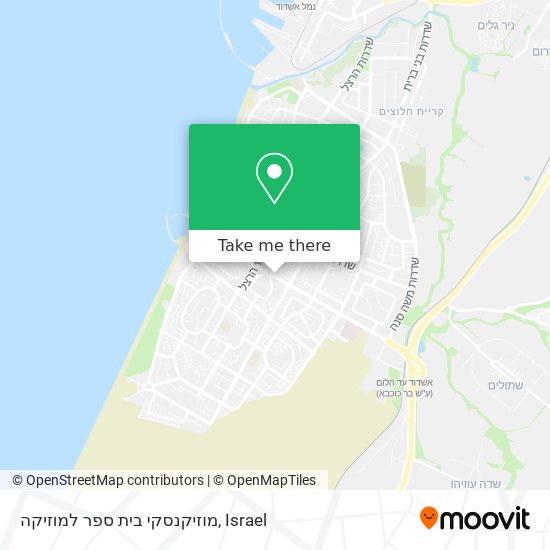 מוזיקנסקי בית ספר למוזיקה map