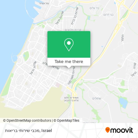 מכבי שירותי בריאות map