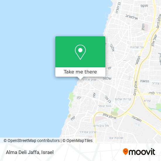 Alma Deli Jaffa map