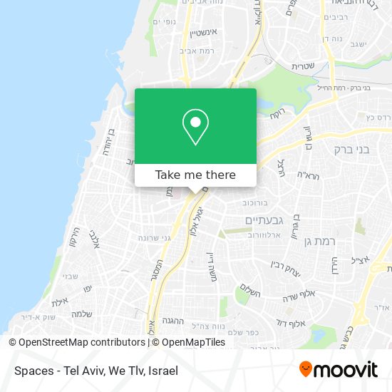 Карта Spaces - Tel Aviv, We Tlv