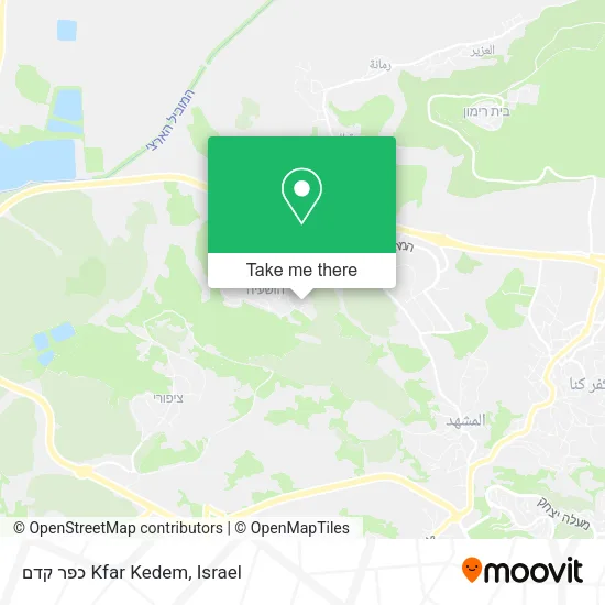 Карта כפר קדם Kfar Kedem