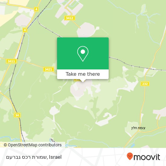 שמורת רכס גברעם map