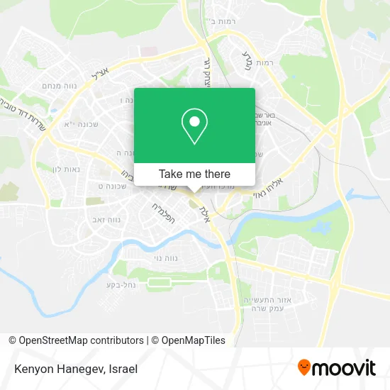 Карта Kenyon Hanegev