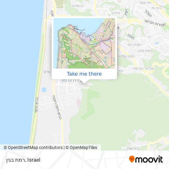 רמת בגין map