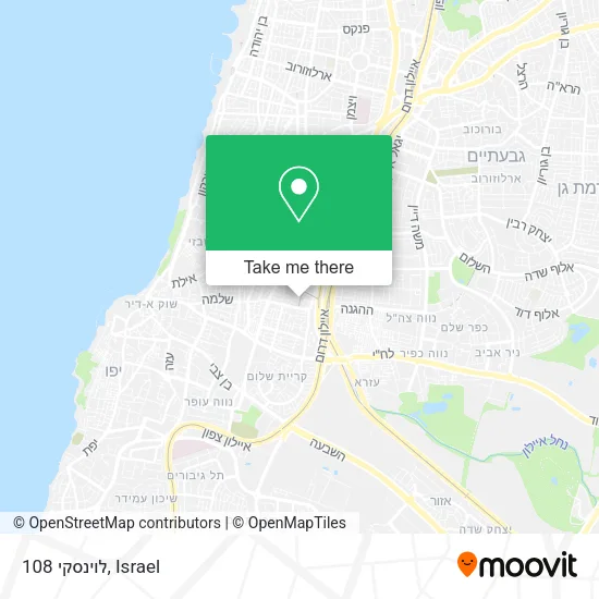 Карта לוינסקי 108
