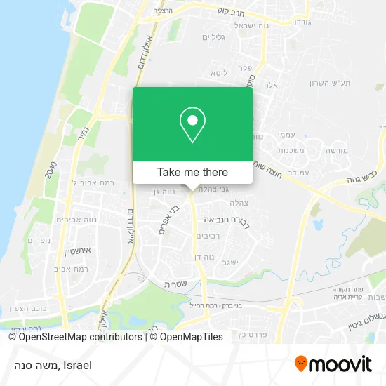 Карта משה סנה