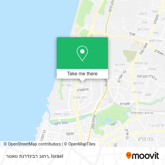 Карта רחוב רבינדרנת טאגור