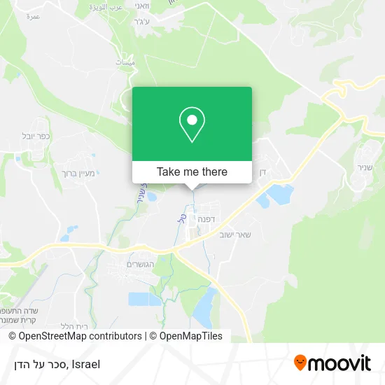 Карта סכר על הדן