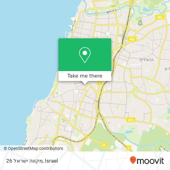 מקווה ישראל 26 map