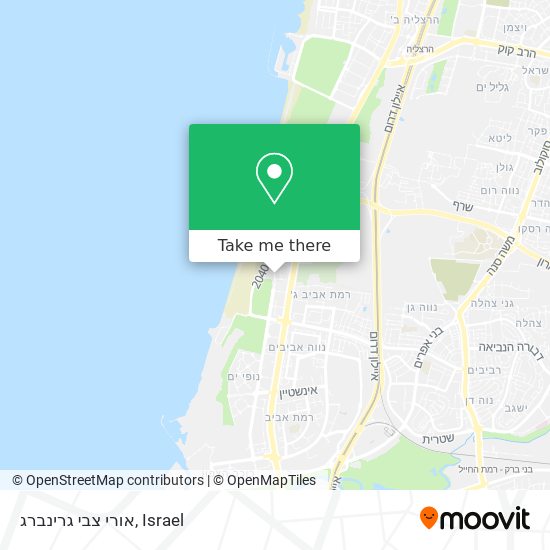 אורי צבי גרינברג map