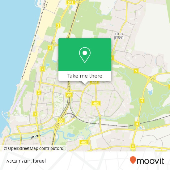 חנה רובינא map