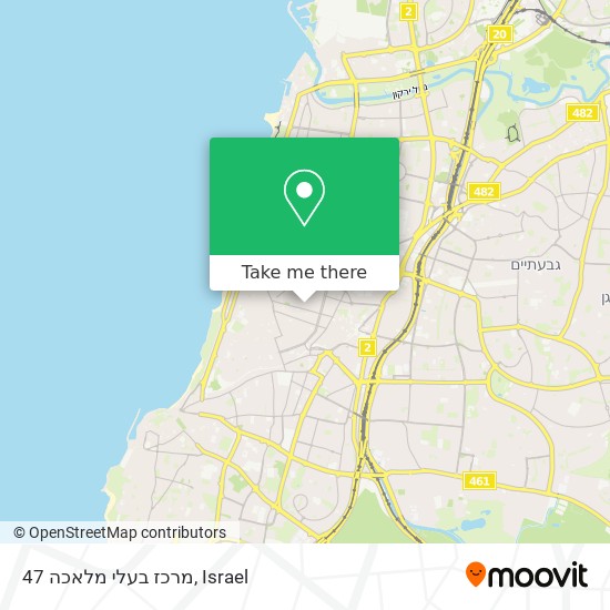 מרכז בעלי מלאכה 47 map