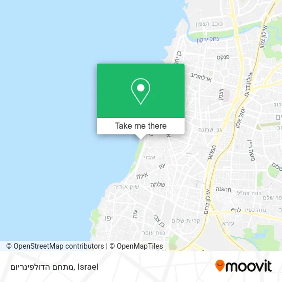 Карта מתחם הדולפינריום