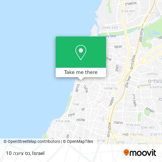 נס ציונה 10 map