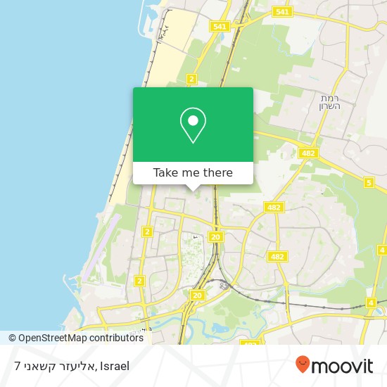 אליעזר קשאני 7 map