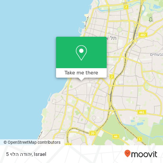 יהודה הלוי 5 map