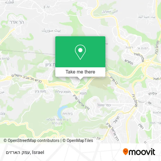Карта עמק הארזים