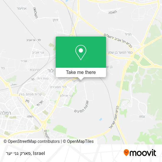 Карта פארק גני יער