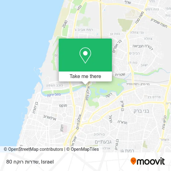 Карта שדרות רוקח 80