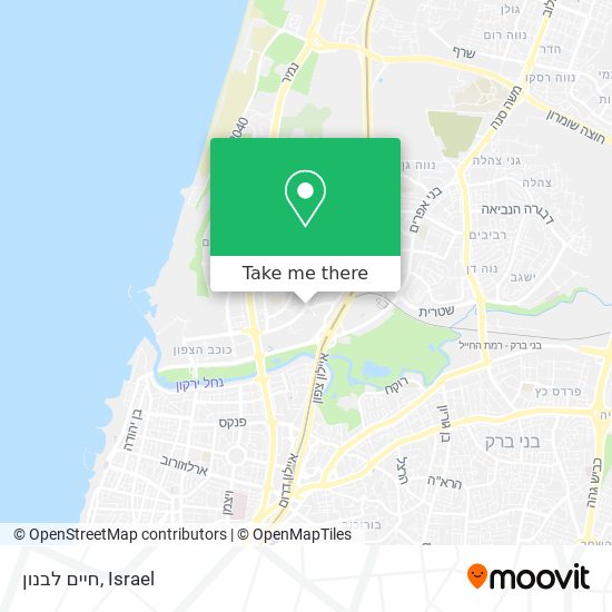 חיים לבנון map