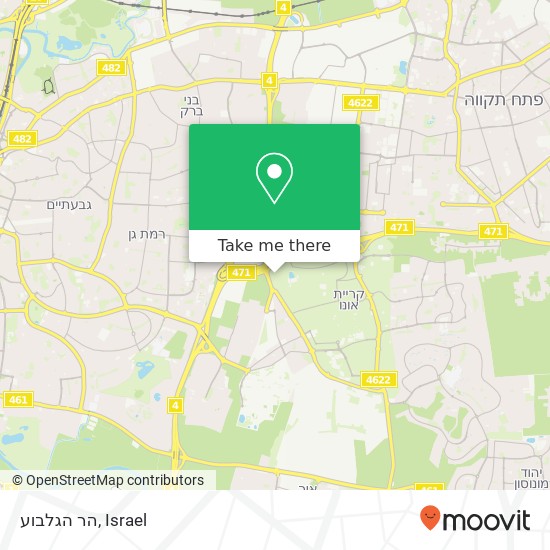 הר הגלבוע map