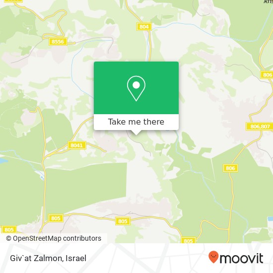 Giv`at Zalmon map