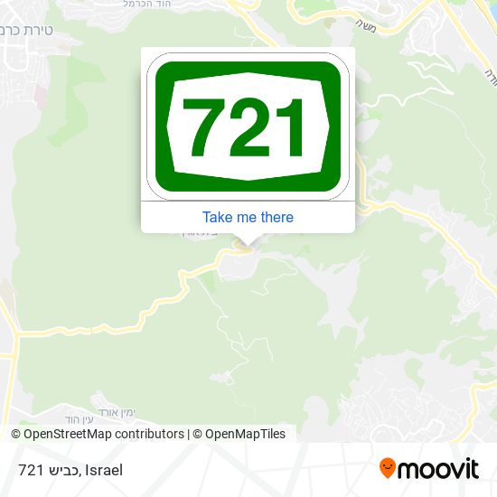 כביש 721 map