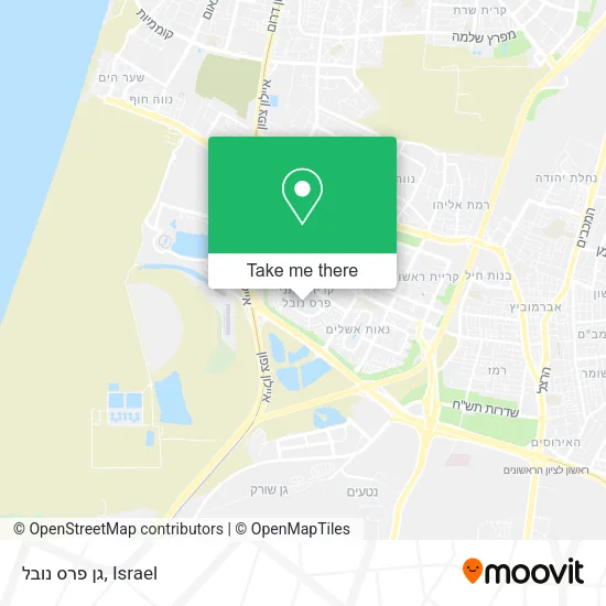 Карта גן פרס נובל