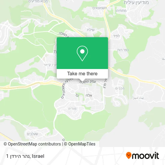 Карта נהר הירדן 1
