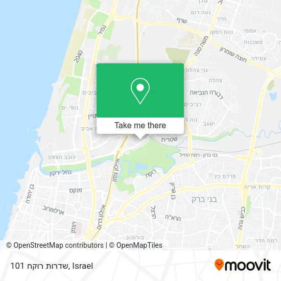 Карта שדרות רוקח 101