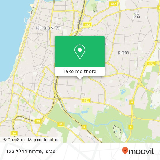 שדרות החי"ל 123 map