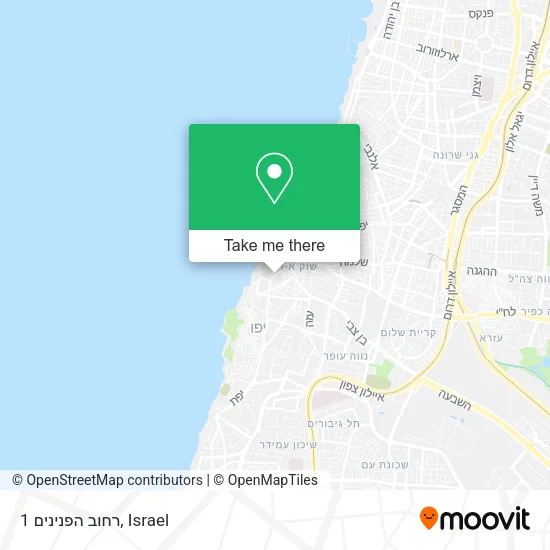 Карта רחוב הפנינים 1
