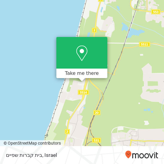 בית קברות שפיים map