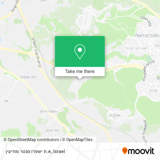 Карта א.ת ישפרו סנטר מודיעין