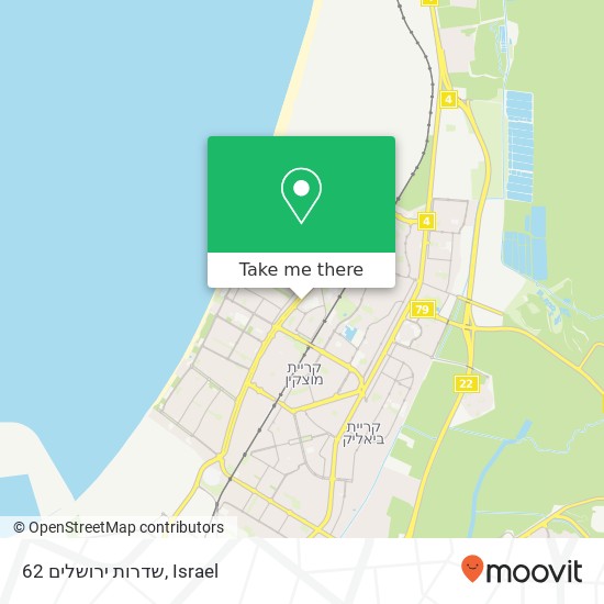 שדרות ירושלים 62 map