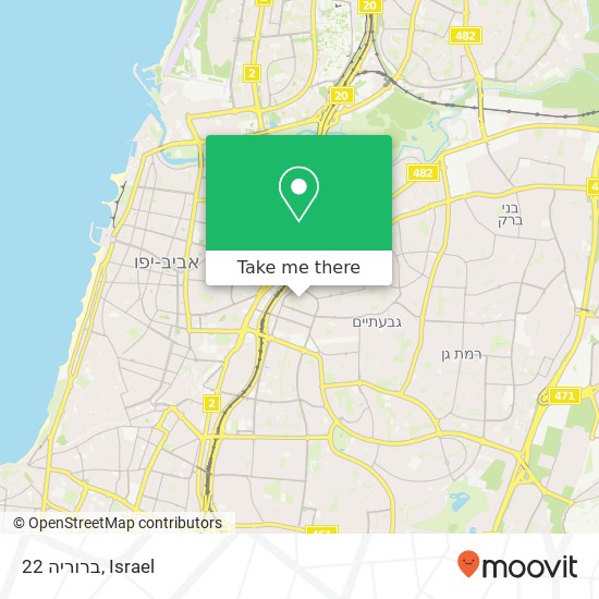 ברוריה 22 map