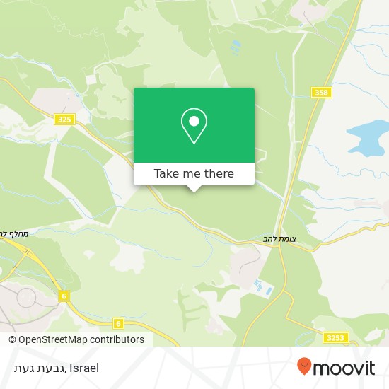 גבעת געת map