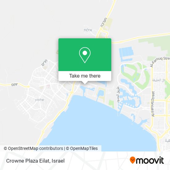 Карта Crowne Plaza Eilat