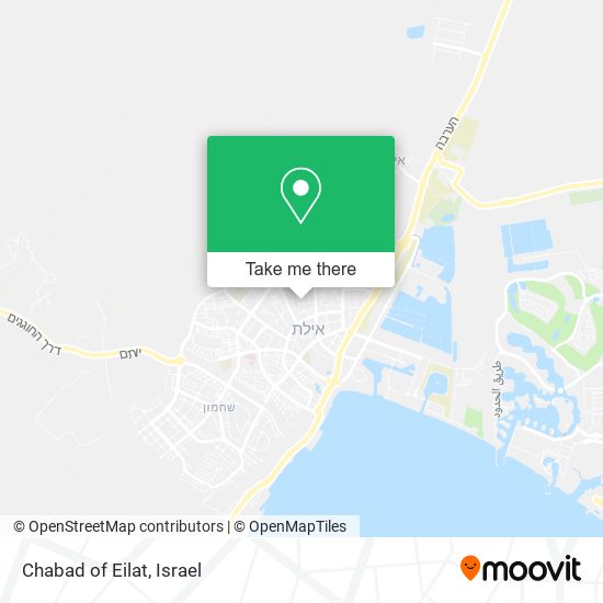 Chabad of Eilat map